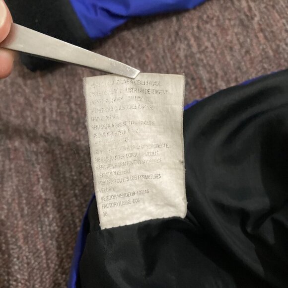 VTG 90s The North Face Jacket Men's Small Blue Black Gore-Tex Mountain Guide‎ - Picture 9 of 14